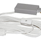 Juno Track Lighting T22SL (T22 SL) 1-Circuit Trac Master Cord and Plug Connector 2-Wire, Silver Color