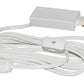Juno Track Lighting T22WH (T22 WH) 1-Circuit Trac Master Cord and Plug Connector 2-Wire, White Color
