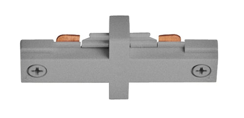 Juno Track Lighting T23SL (T23 SL) 1-Circuit Trac Master Miniature Straight Connector, Silver Color
