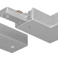 Juno Track Lighting T24SL (T24N SL) 1-Circuit Trac Master Adjustable Connector, Silver Color