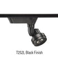 Juno Track Lighting T252L-27K-F-BL Cylindra 18W LED 2700K, Flood Beam Spread, Black Finish