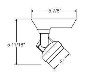 Juno Track Lighting T252L-27K-N-SL Cylindra 18W LED 2700K, Narrow Flood Beam Spread, Silver Finish