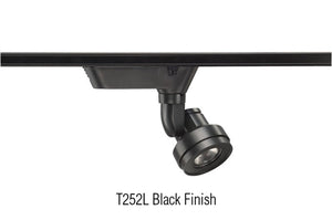 Juno Track Lighting T252L-3K-S-BL Cylindra 18W LED 3000K, Spot Beam Spread, Black Finish