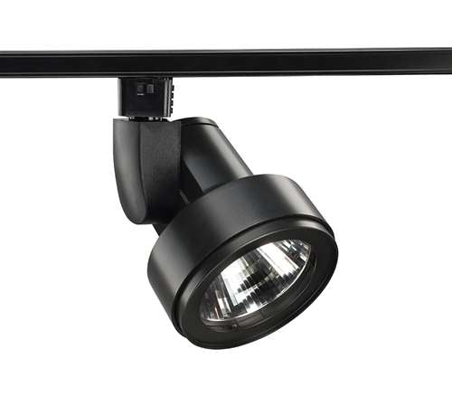 Juno Track Lighting T254L 30K ES PDIM SP BL Cylindra 19W LED 3000K Enhanced Spectrum, Spot Beam Spread, Black Finish