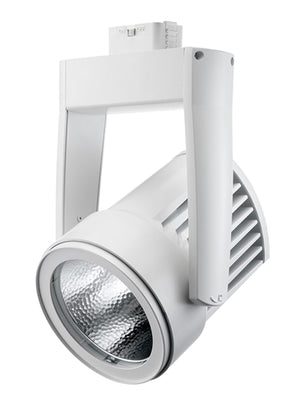 Juno Track Lighting T255LED-35K-FL-WH Cylindra 45W LED 3500K Color Temperature, Flood Beam Spread, White Finish