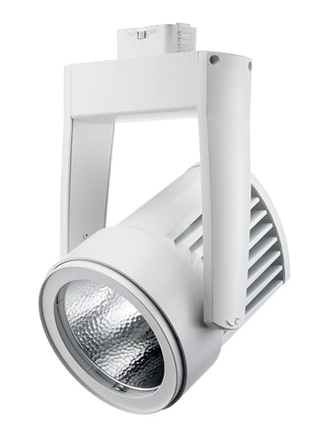 Juno Track Lighting T255LED-3K-SP-WH Cylindra 45W LED 3000K Color Temperature, Flood Beam Spread, White Finish