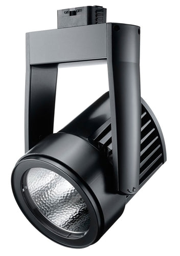 Juno Track Lighting T255LED-4D-FL-BL Cylindra 45W Dimmable LED 4100K Color Temperature, Flood Beam Spread, Black Finish
