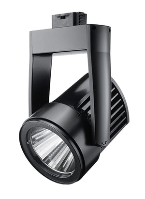 Juno Track Lighting T255LG2-4FBL Cylindra 36W LED Track Fixture 4000K, 80 CRI, Flood, Black Finish