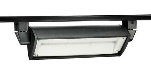 Juno Track Lighting T256L 30K 80CRI PDIM BL 35W Dimmable LED Wall Wash / Flood Track Fixture, 3000K, Black Finish