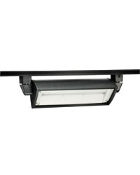 Juno Track Lighting T256LED-35K-BL 35W LED Wall Wash / Flood Trac Fixture, 3500K, Black Finish