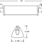 Juno Track Lighting T256LED-3K-DIM-BL 35W Dimmable LED Wall Wash / Flood Track Fixture, 3000K, Black Finish
