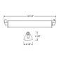 Juno Track Lighting T257L 27K 80CRI OFF SL 70W LED Wall Wash / Flood Track Fixture, 2700K, Silver Finish