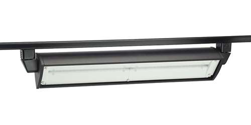 Juno Track Lighting T257L 40K 80CRI PDIM BL 70W Dimmable LED Wall Wash / Flood Track Fixture, 4100K, Black Finish