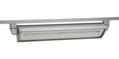 Juno Track Lighting T257L 40K 80CRI PDIM SL 70W Dimmable LED Wall Wash / Flood Track Fixture, 4100K, Silver Finish