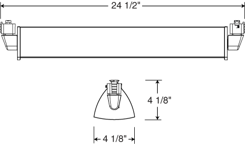 Juno Track Lighting T257LED-35K-DIM-WH 70W Dimmable LED Wall Wash / Flood Track Fixture, 3500K, White Finish
