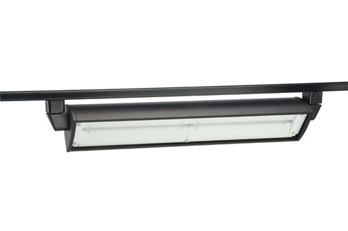 Juno Track Lighting T257LED-4K-BL 70W LED Wall Wash / Flood Track Fixture, 4100K, Black Finish