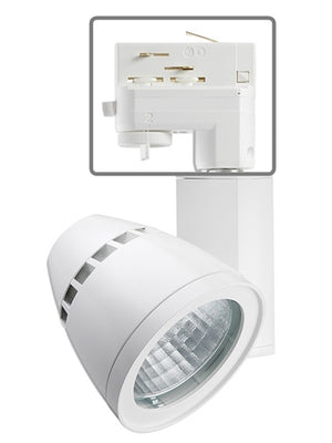 Juno Track Lighting T262L TEK G2 27K 90CRI PDIM SP WH Conix II 24W Dimmable LED Track Fixture 2700K, Spot, White Finish