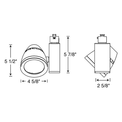Juno Track Lighting T263LG3-35FSL Conix II Generation 2 27W Dimmable 80 CRI LED Track Fixture 3500K, Flood, Silver Finish