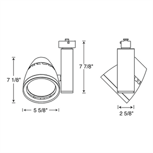 Juno Track Lighting T265LG2-3FWH Trac Master Fixture 36W Gen 2 Conix II Dimmable LED, 3000K Color Temperature, 80 CRI, Flood, White Finish