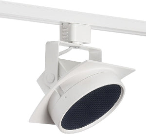 Juno T271L G2 35K 80CRI PDIM NFL WH THCL1WH Track Lighting Arc 9W Dimmable LED Track Fixture, 3500K, 80 CRI, Narrow Flood, Installed Louver, White Finish