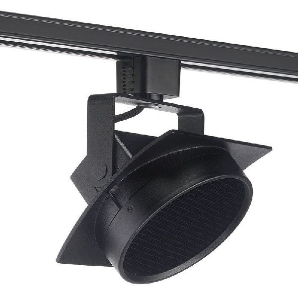 Juno T271L G2 35K 90CRI PDIM SP BL THCL1BL Track Lighting Arc 9W Dimmable LED Track Fixture, 3500K, 90 CRI, Spot, Installed Louver, Black Finish