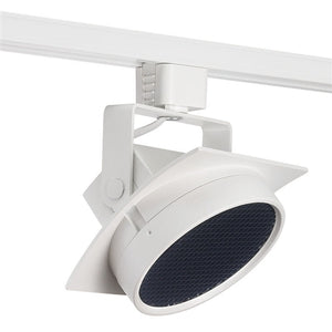 Juno Track Lighting T271L27HCSHCLWH Arc 13W Dimmable LED Track Fixture 2700K, 92 CRI, Spot, Hexcell Louver, White Finish