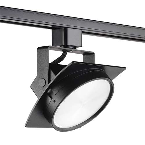 Juno Track Lighting T272L 35K 90CRI PDIM FL BL Avant Garde Arc L 15W Dimmable LED Track Fixture, 92 CRI, 3500K, Flood, Black Finish
