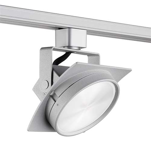 Juno Track Lighting T272L 35K 80CRI PDIM NFL SL Avant Garde Arc L 15W Dimmable LED Track Fixture, 85 CRI, 3500K, Narrow Flood, Silver Finish
