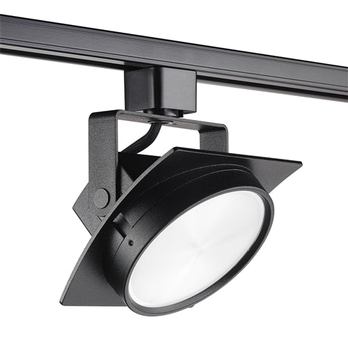 Juno Track Lighting T272L27KFBL Avant Garde Arc L 15W Dimmable LED Track Fixture, 85 CRI, 2700K, Flood, Black Finish
