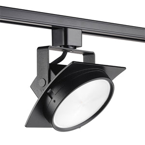 Juno Track Lighting T272L3HCSBL Avant Garde Arc L 15W Dimmable LED Track Fixture, 92 CRI, 3000K, Spot, Black Finish