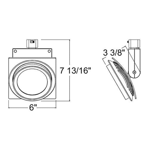 Juno Track Lighting T275L 30K 80CRI PDIM NFL BL Trac Master Arc XL 26W LED, 3000K Color Temperature, 80 CRI, Narrow Flood, No Louver, Black Finish