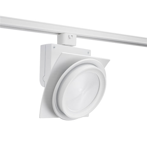 Juno Track Lighting T275L35HCNWH Trac Master Arc XL 26W LED, 3500K Color Temperature, 90 CRI, Narrow Flood, No Louver, White Finish