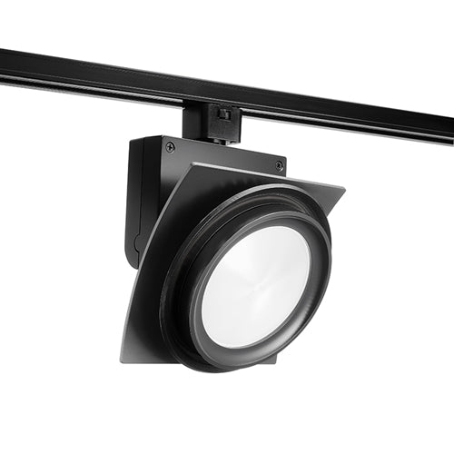 Juno Track Lighting T275L35KNBL Trac Master Arc XL 26W LED, 3500K Color Temperature, 80 CRI, Narrow Flood, No Louver, Black Finish