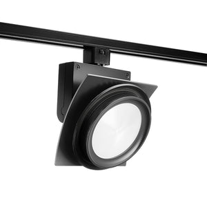 Juno Track Lighting T275L3HCNBL Trac Master Arc XL 26W LED, 3000K Color Temperature, 90 CRI, Narrow Flood, No Louver, Black Finish