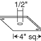 Juno Track Lighting T27BL (T27 BL) Outlet Box Cover, Black Color