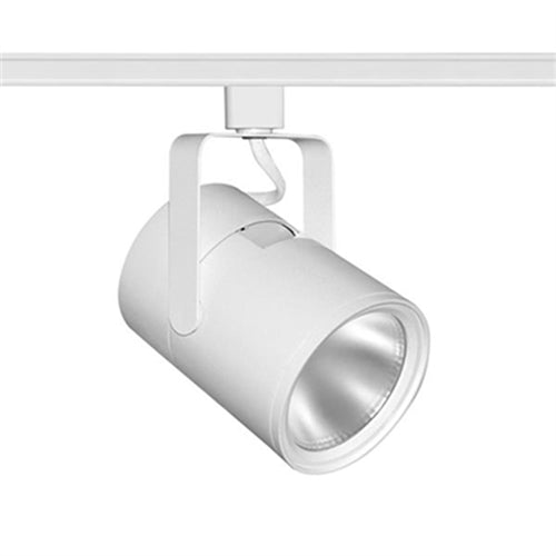 Juno Track Lighting T285L TEK G2 40K 90CRI PDIM FL WH 34W Flat Back Cylinder LED, TEK Adapter, 3500K, 90 CRI, Phase Dimmable, Flood Distribution, White