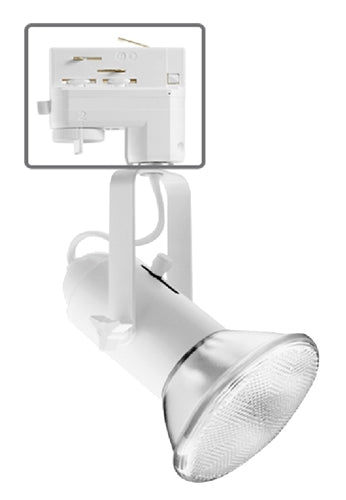 Juno T308 TEK WH Commercial Track Lighting Mini Universal - Line Voltage, White Color