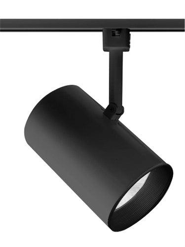Juno Track Lighting T315B-BL (T315 BLB BL) Flat Back Cylinder - Line Voltage 75W BR30/PAR30, Black Baffle, Black Color