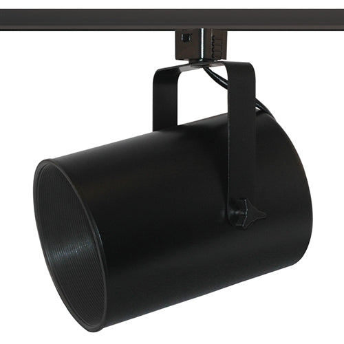 Juno Track Lighting T317B-BL (T317 BLB BL) Flat Back Cylinder - Line Voltage 120W BR40/150W PAR38, Black Baffle, Black Color