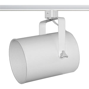 Juno Track Lighting T317W-WH (T317 WHB WH) Flat Back Cylinder - Line Voltage 120W BR40/150W PAR38, White Baffle, White Color