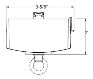 Juno Track Lighting T31SL (T31 SL) Trac Master Pendant Adapter Silver Color