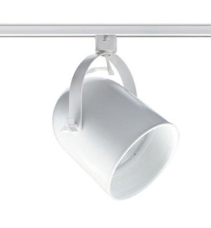 Juno Track Lighting T328W-WH (T328 WHB WH) Round Back Cylinder - Line Voltage 120W BR40/150W PAR38, White Baffle, White Color