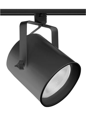 Juno Track Lighting T342B-BL (T342 BLB BL) Flat Back Cylinder - Line Voltage 250W PAR38, Black Baffle, Black Color