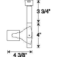 Juno Track Lighting T363BL (T363 BL) Open Back Gimbal - Line Voltage 75W PAR30, Black Color