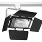 Juno Track Lighting T366WH (T366 WH) Flood 250W T3/T4 Quartz Lamp with Barn Doors White Color
