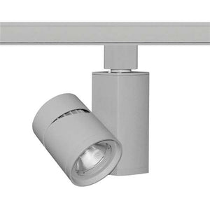 Juno Track Lighting T381L 27K 90CRI PDIM NFL SL 13W Vertical Cylinder LED, 2700K Color Temperature, 90 CRI, Narrow Flood Beam Spread, Silver Finish