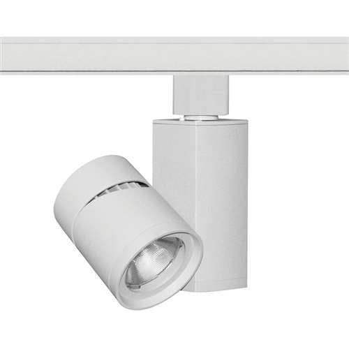 Juno Track Lighting T381L 30K 90CRI PDIM FL WH 13W Vertical Cylinder LED, 3000K Color Temperature, 90 CRI, Flood Beam Spread, White Finish