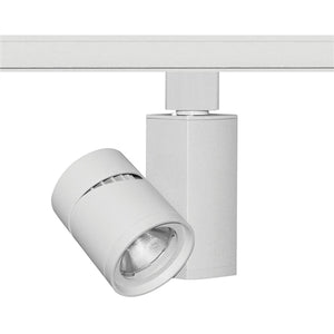 Juno Track Lighting T381L-27HCFWH 13W Vertical Cylinder LED, 2700K Color Temperature, 90 CRI, Flood Beam Spread, White Finish
