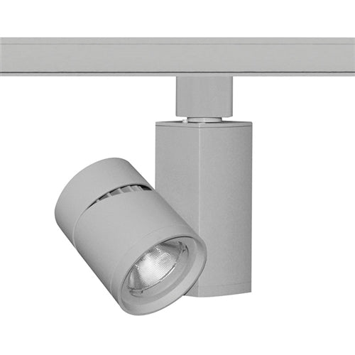 Juno Track Lighting T381L-27WSL 13W Vertical Cylinder LED, 2700K Color Temperature, 80 CRI, Wide Flood Beam Spread, Silver Finish