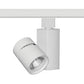 Juno Track Lighting T381L-4HCNWH 13W Vertical Cylinder LED, 4000K Color Temperature, 90 CRI, Narrow Flood Beam Spread, White Finish